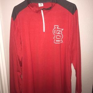 STL Cardinals pullover half zip